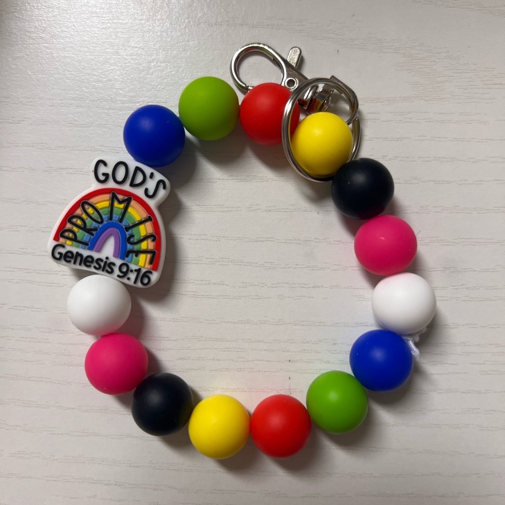 Colorful Bracelet with God's Promise Charm